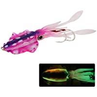 NIVNI con Plomo Pesca Cebo Suave Calamar Pesca Señuelos Simulación Luminoso Cebo